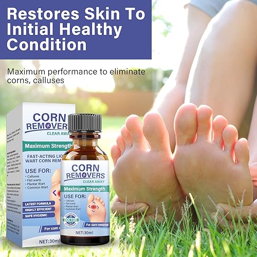 Miniatura 3 de Vifycim Removedor de maíz para pies, alivio del dolor de maíz extra fuerte para pies, dedos de los pies, manos, maíz de pies y callos, acción rápida