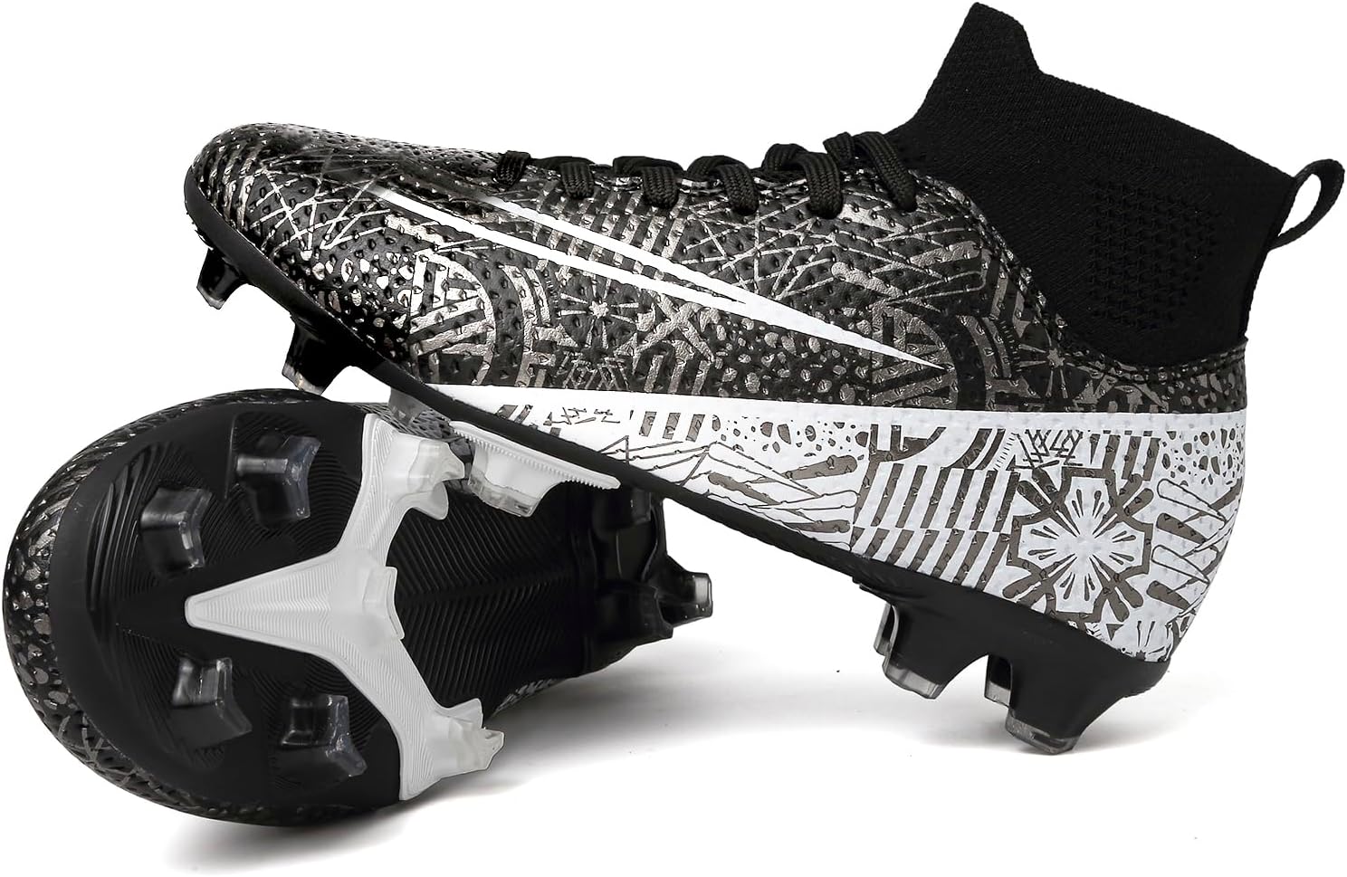 Kids Soccer Cleats Boys Girls Football Cleats Turf Soccer Shoes AG/FG