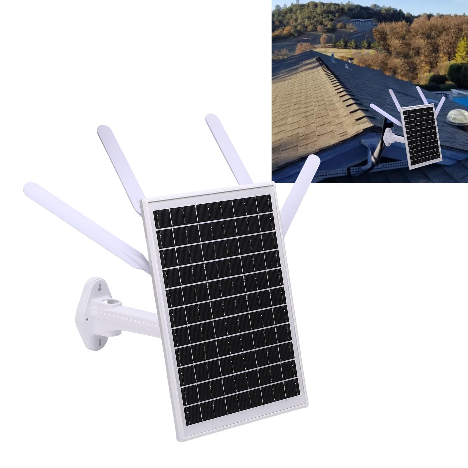 Zasilany energią słoneczną Router z Modemem 4G LTE Dalekosiężny Solarny Przedłużacz Wi-Fi z Gniazdem Karty SIM 7-dniowa Kopia Zapasowa na Kempingach, Pojazdach Kempingowych, wodoodporność