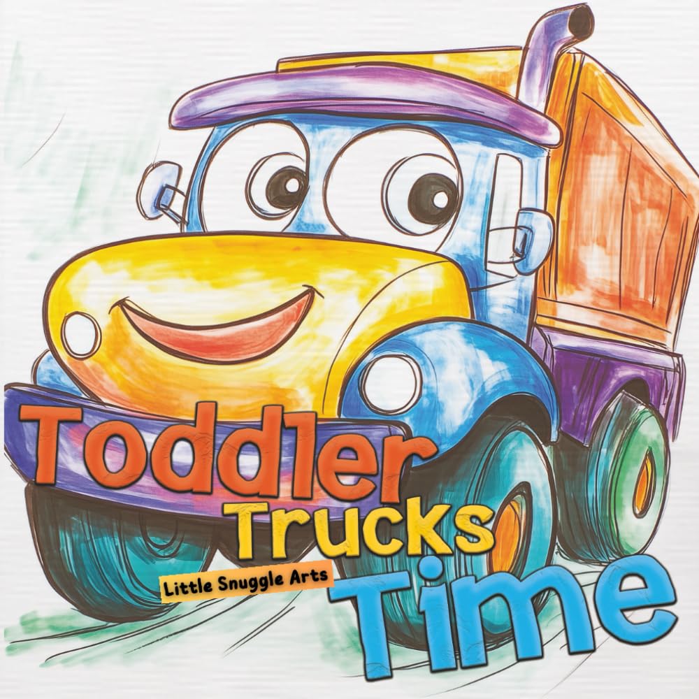 Toddler Trucks Time: Big Truck Coloring Fun For Toddlers