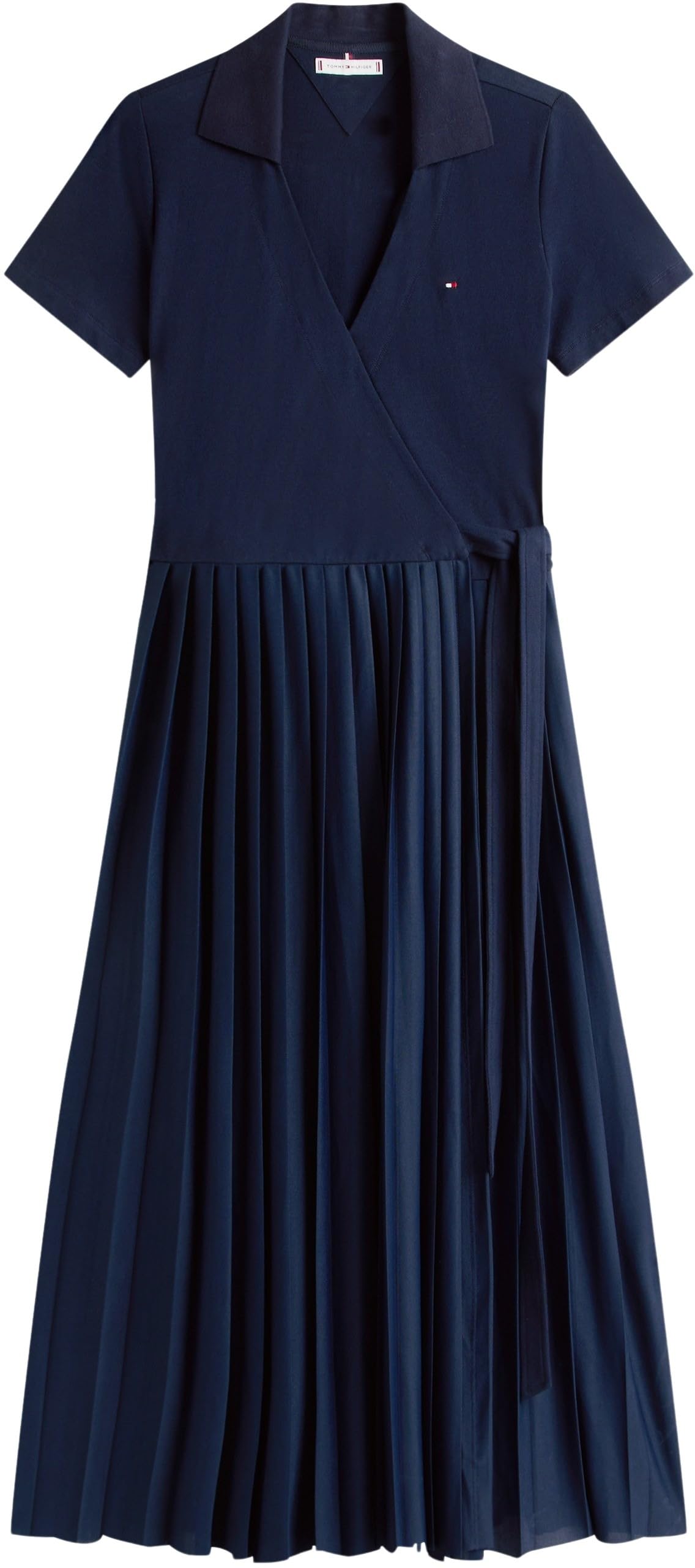 Tommy Hilfiger 1985 Pleated Wrap Polo DRS Ww0ww45733 Robe Portefeuille Femme (Lot de 1)