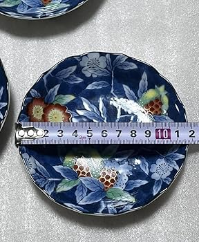 Amazon.co.jp: 有田焼 寿山窯 金彩 花 染付 小皿 花柄 和食器