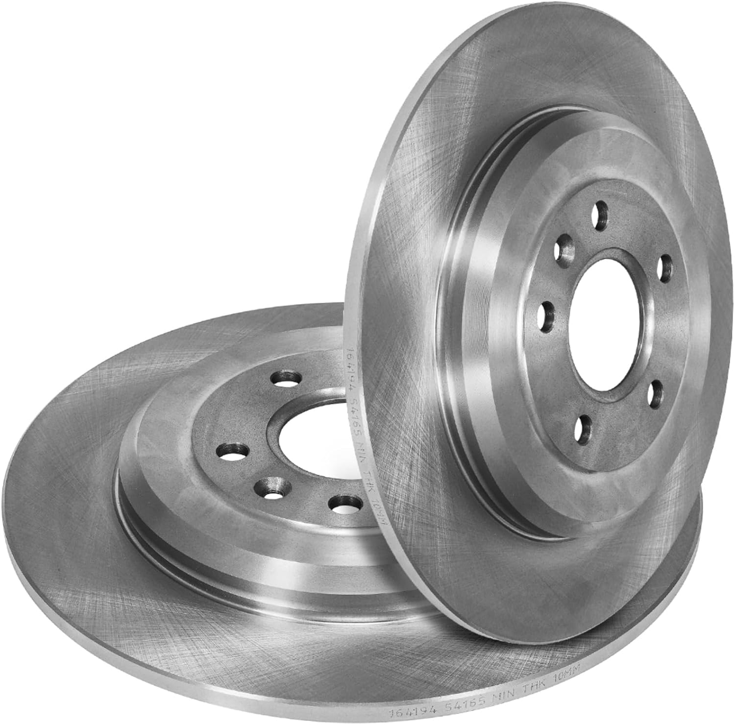 SCITOO Disc Brake Rotors Kits 54165 Rear Solid Brake Rotors Fit For Ford For Edge 2011-2014,For Ford For Explorer 2011-2017,For Ford For Five Hundred 2005-2007,For Ford For Flex 2009-2017