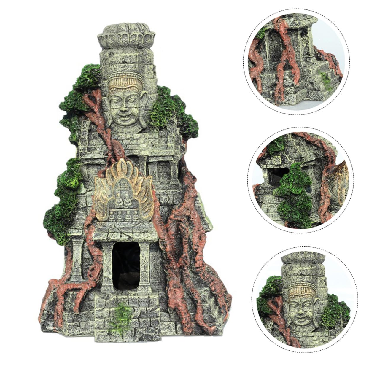 TOPBATHY 1 Pz Ornamento della Statua di Buddha Artificiale Accessori contenitori Ornamento per Acquario subacqueo Arredamento Statue buddiste Acquario Resina