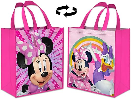 Miniatura 7 de Disney Mickey & Minnie Mouse - Juego de 3 bolsas clásicas de Disney reutilizables, bolsas de viaje, para suministros de recuerdos de fiesta, más