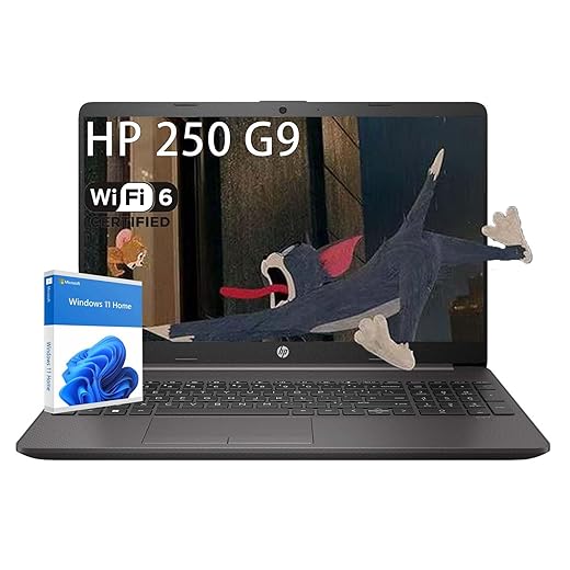 HP Laptop Computer Home & Office 15.6 inch, Numeric Keypad, Windows 11 Home, Wi-Fi 6, Thin Design, Intel Dual-Core Processor, 8GB RAM 512GB SSD– Essential for Productivity & Entertainment, with kit