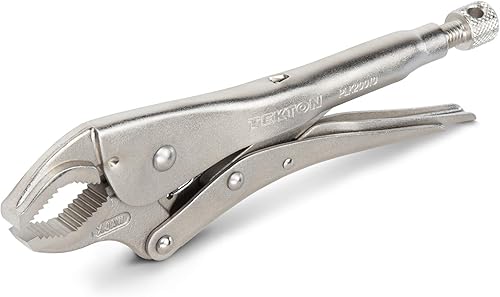 TEKTON Alicates de bloqueo de mandíbula redonda de mordida profunda de 10 pulgadas PLK20010