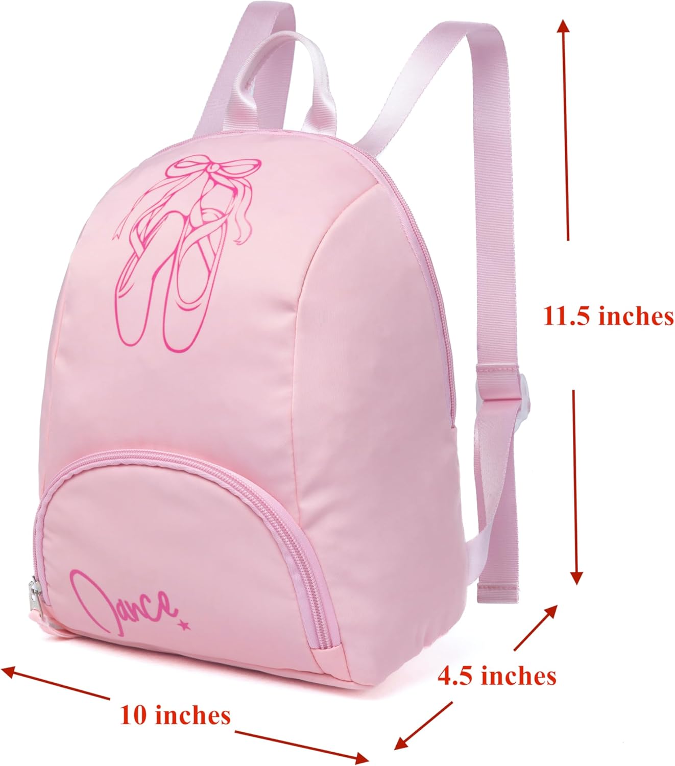 Girls Dance Bag, Ballet tutu Backpack Age 3-8 (Pink Salt) - Image 2