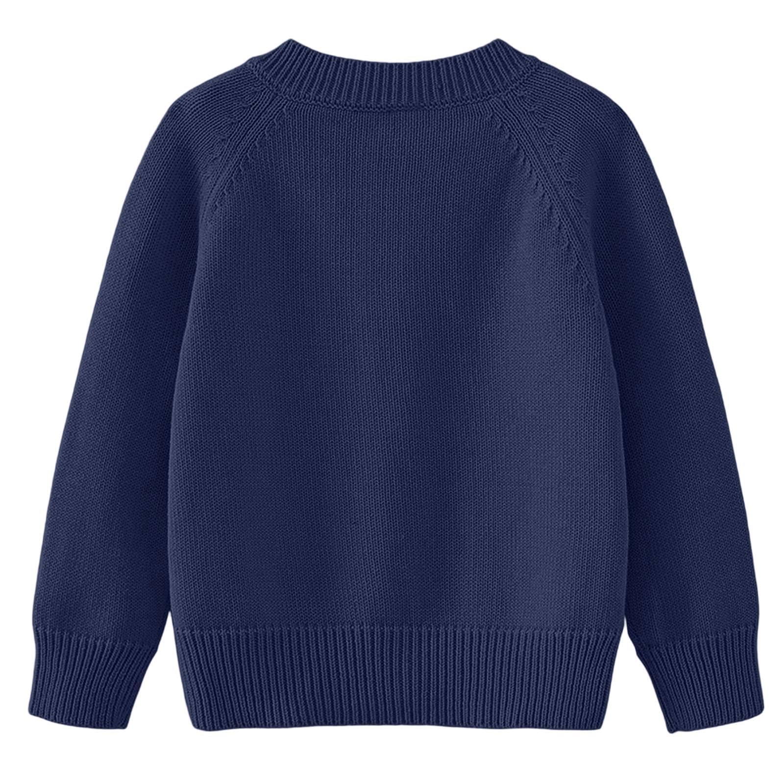 WWricotta Maglioni per Bambini, Casual, Comodi, Cardigan in Maglia, Manica Lunga, Tinta Unita, Scollo Rotondo, Capispalla per Bambini e Bambine, età 1-10 Anni, Stagione Autunnale.