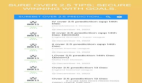 OVER 2.5 PREDICTION TIPS- HWDS