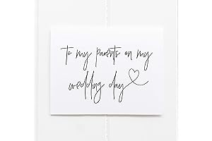 To My Parents on My Wedding Day Card - A Heartfelt Gift of Gratitude