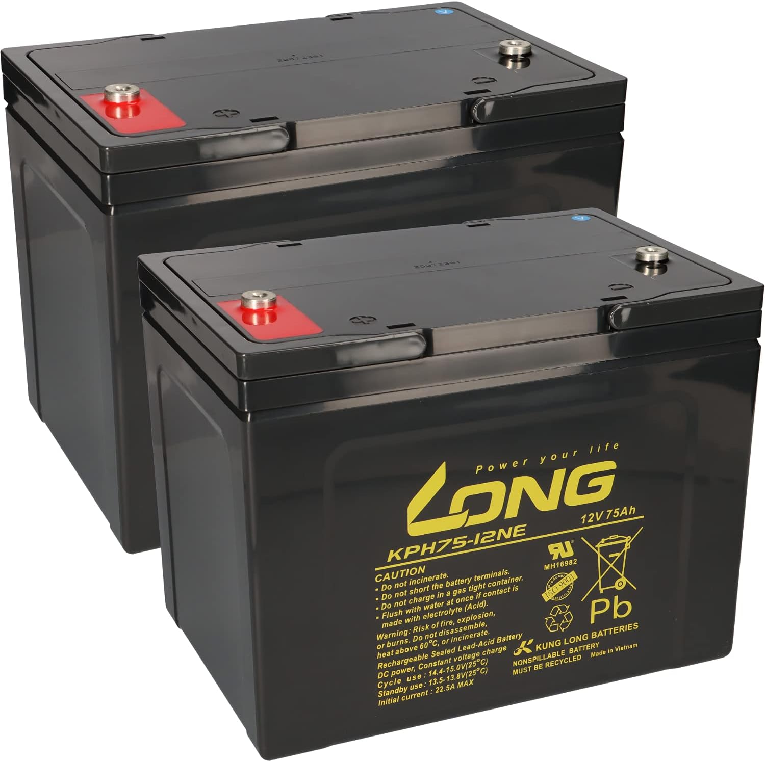 Akku kompatibel MP50-12C 12V 50Ah AGM Blei Accu - Akkus & Batterien für