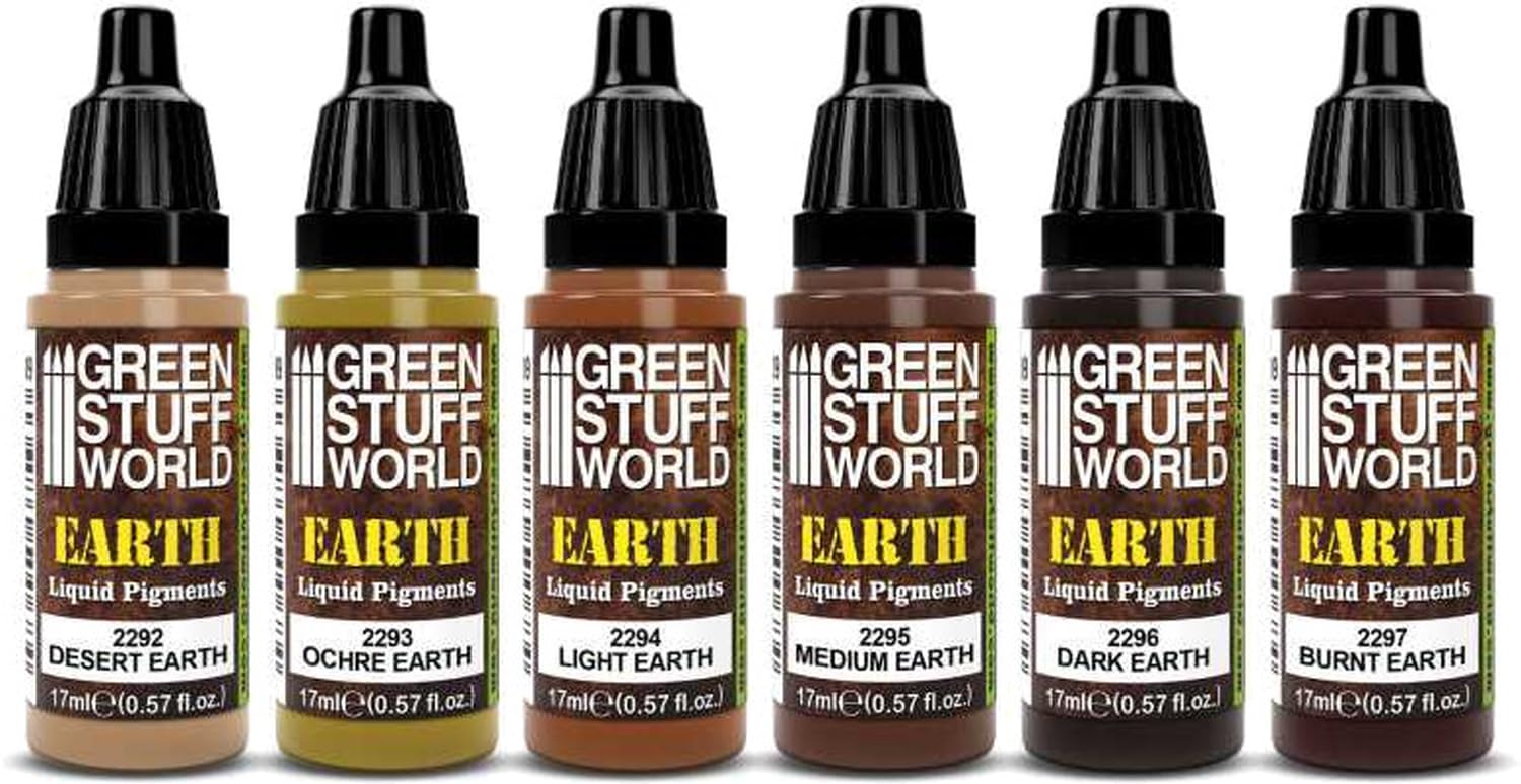 Green Stuff World Green Earth Liquid Pigments Set - 10128 - Stuff World