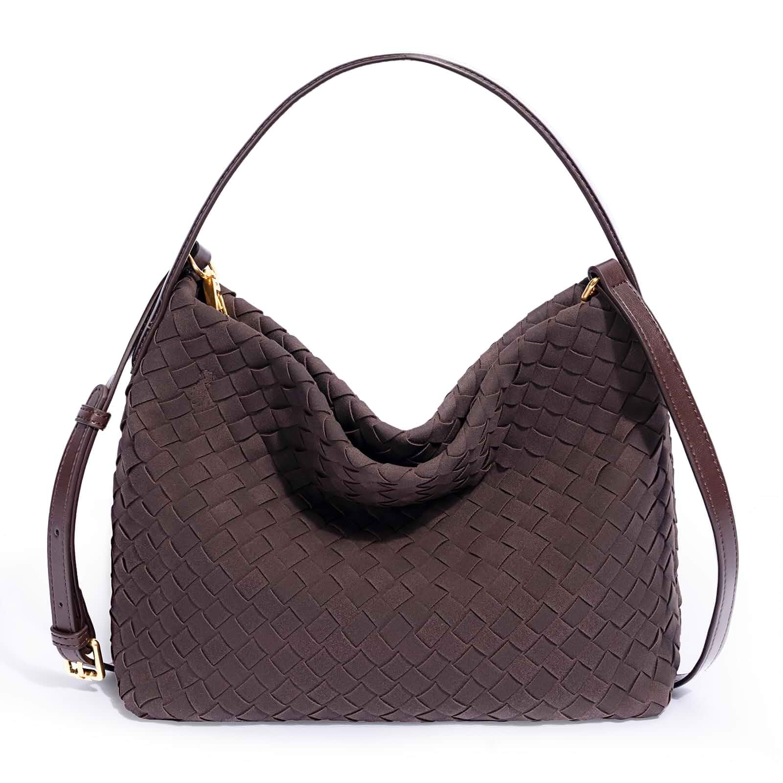 Woven Tote Bag for Women Designer Shoulder Handbag Leather Top Handle Hobo Purses