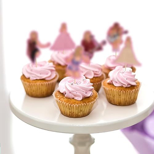 Miniatura 8 de 37 decoraciones de fiesta de cantante, decoraciones de cumpleaños de cantante, decoración de cupcakes, decoración de pasteles, decoración de