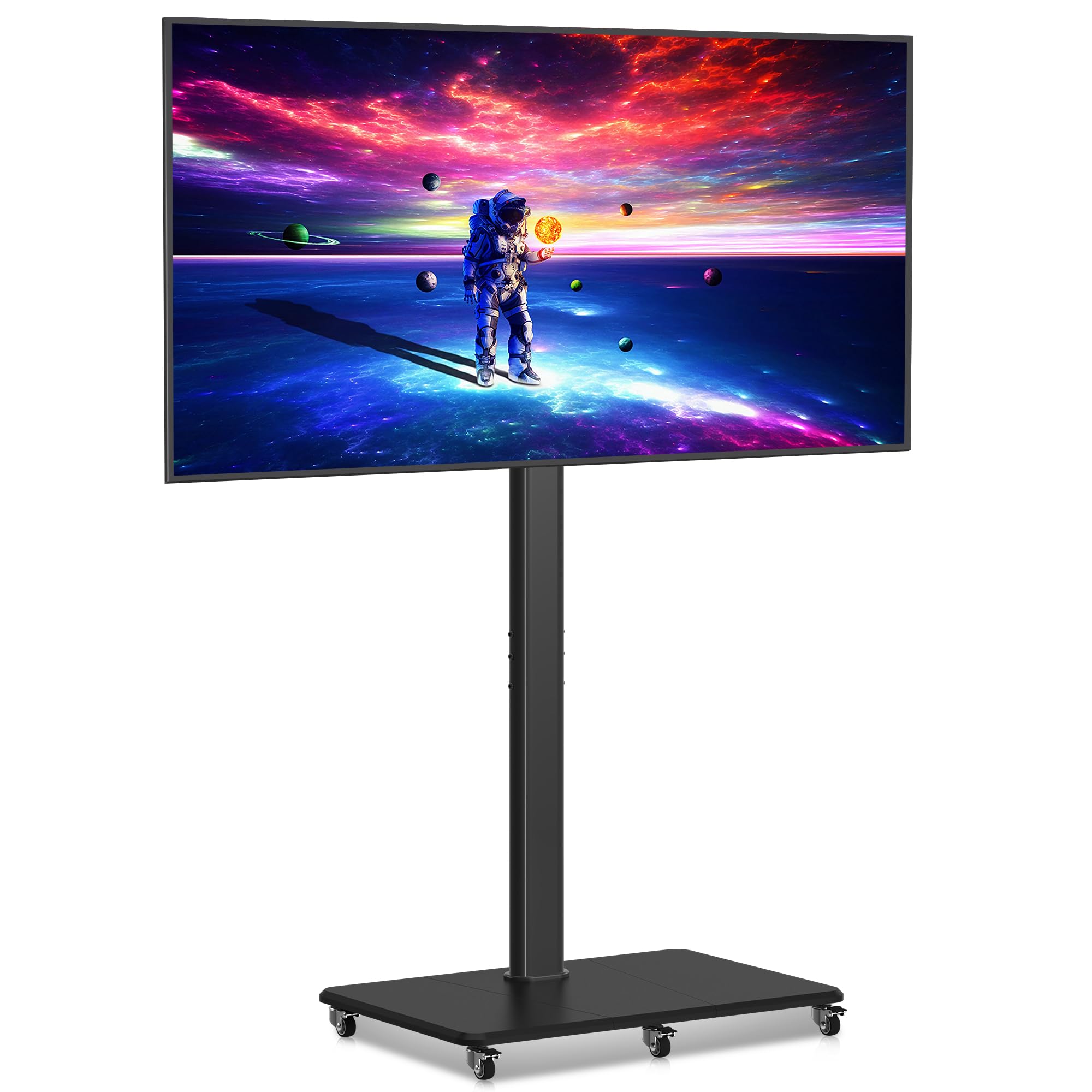 XINLEI Supporto per TV con Ruote Supporto TV Televisore con Ruote Regolabile in Altezza per Schermi Piatti da 42 a 70 Pollici fino a 40kg. Max. VESA 600 x 400 mm