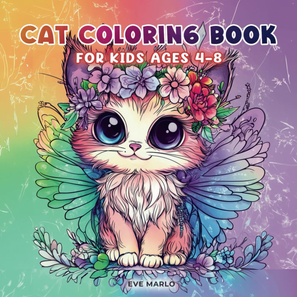 Cat Coloring Book for Kids Ages 48 Whimsical and Cute
