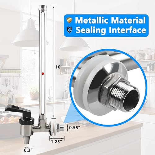 Miniatura 4 de Mirilla de acero inoxidable de 7 pulgadas con visión clara del nivel de agua para viajes Berkey y Big Berkey sistemas de filtro de agua alimentados