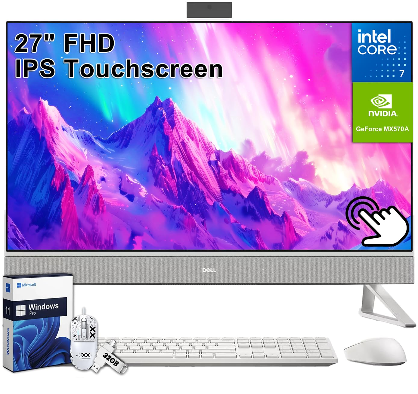 Amazon.com: Dell Inspiron 7730 All in One Desktop, 27" FHD Touchscreen ...