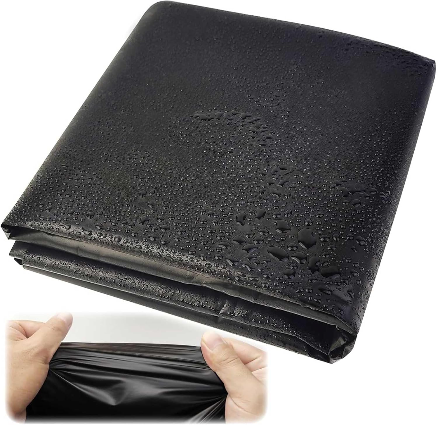 Flexible Pond Liner 0.12mm HDPE Pond Liners,Impermeable Pond Lining,Garden Pool Membrane for Water Garden Fountain Waterfall,Koi Fish Aquaculture Pond,Easy Cutting(1x6m(3.3x19.7ft))