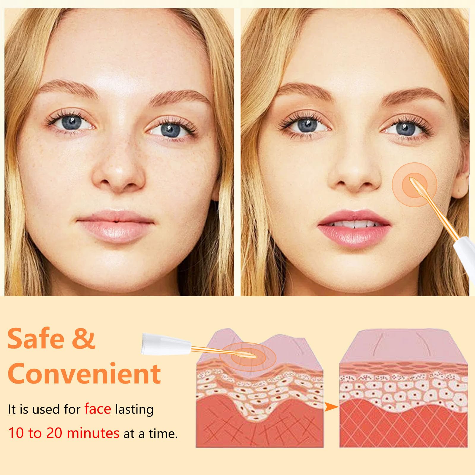 Varita facial de alta frecuencia F para el cuidado facial, máquina multifunción para dispositivos faciales
