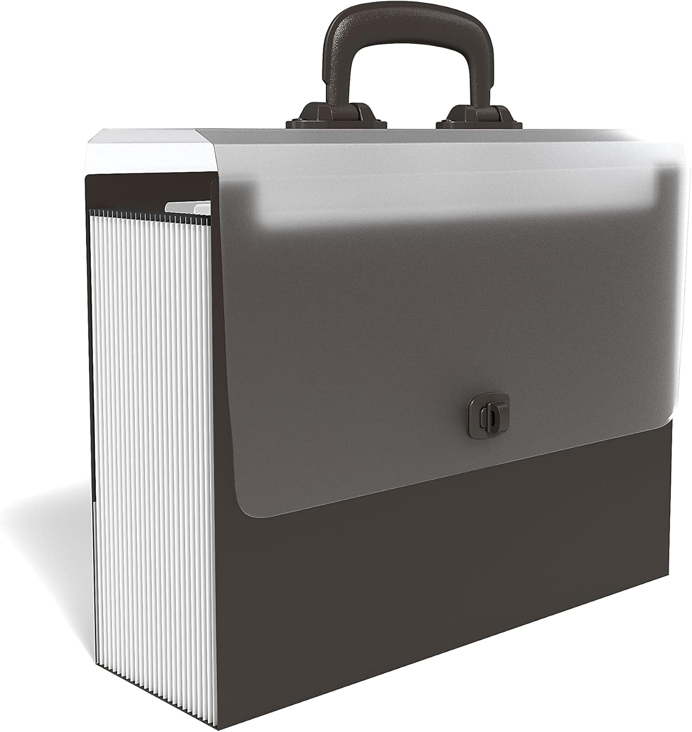 TRU RED Office Pro Accordion File, 26‑Pocket Expanding Organizer, Letter Size, Heavy‑Duty Black Poly – 2/Pack