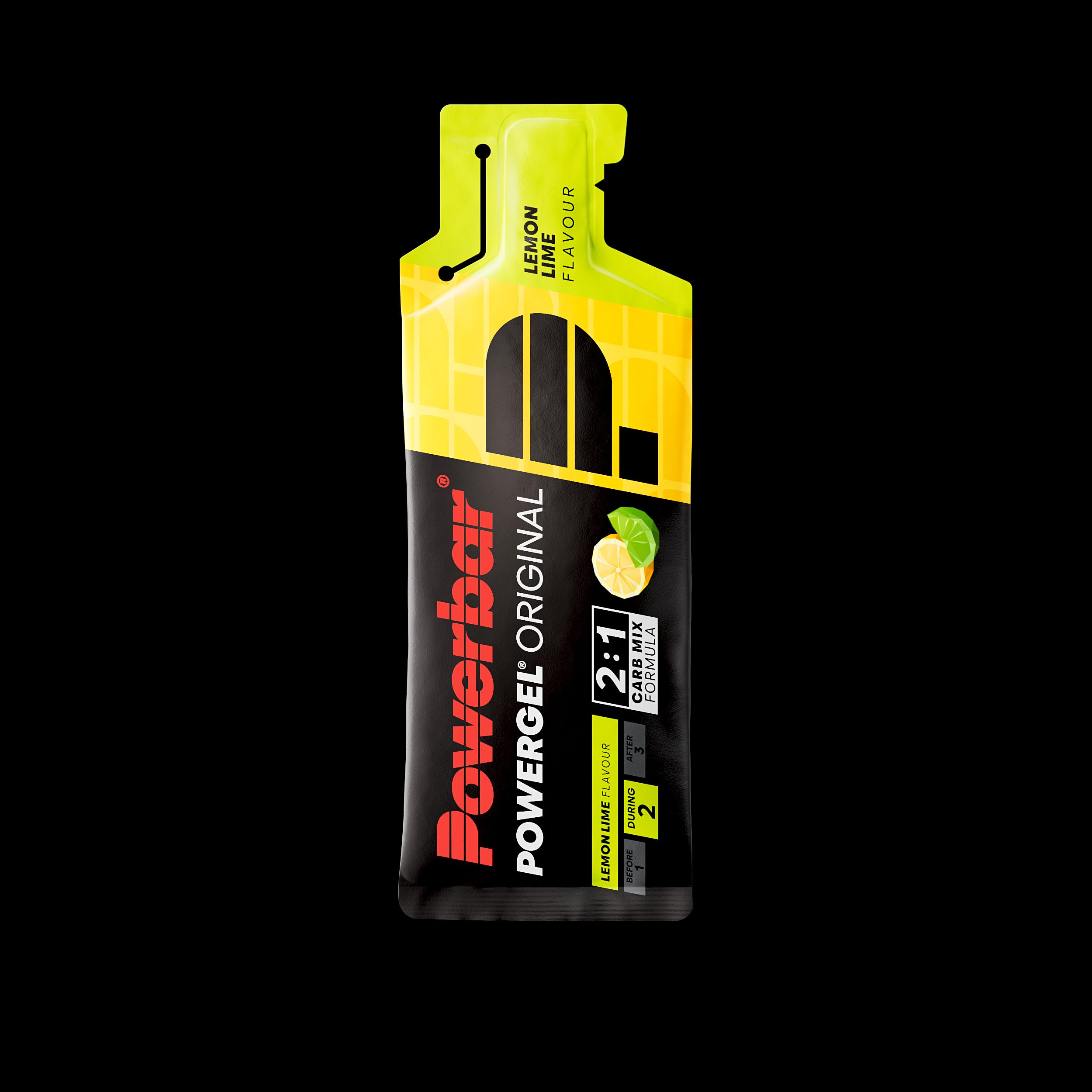 Powerbar - PowerGel Original - Lemon Lime - 12x41g - Gel energetico ad alto contenuto di carboidrati - Sodio - Senza caffeina
