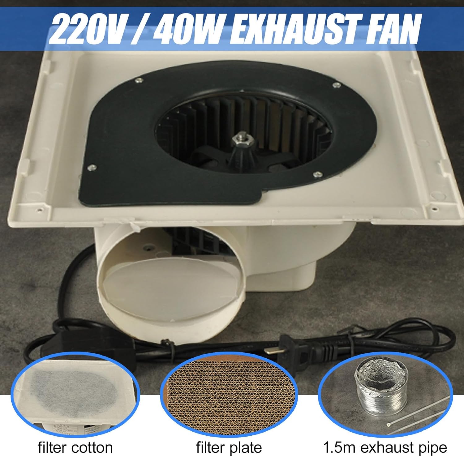 Double Fans Airbrush Spray Booth Kit,Model Paint Spray Box,with Exhaust Fan,for Artwork,Model,Small Crafts