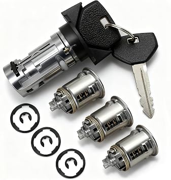 924-908 Ignition Switch Lock Cylinder with Door Lock & Keys Fit for Jeep Wrangler YJ Cherokee XJ 1991-1996 Replace 17250.05 4720929K PC-901477 PC-699915