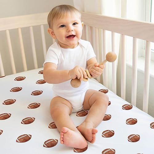 Miniatura 4 de Sweet Jojo Designs Juego de sábanas ajustadas para cuna para niño, para recién nacido, cuarto de bebé, colchón estándar 3p, fútbol, baloncesto,
