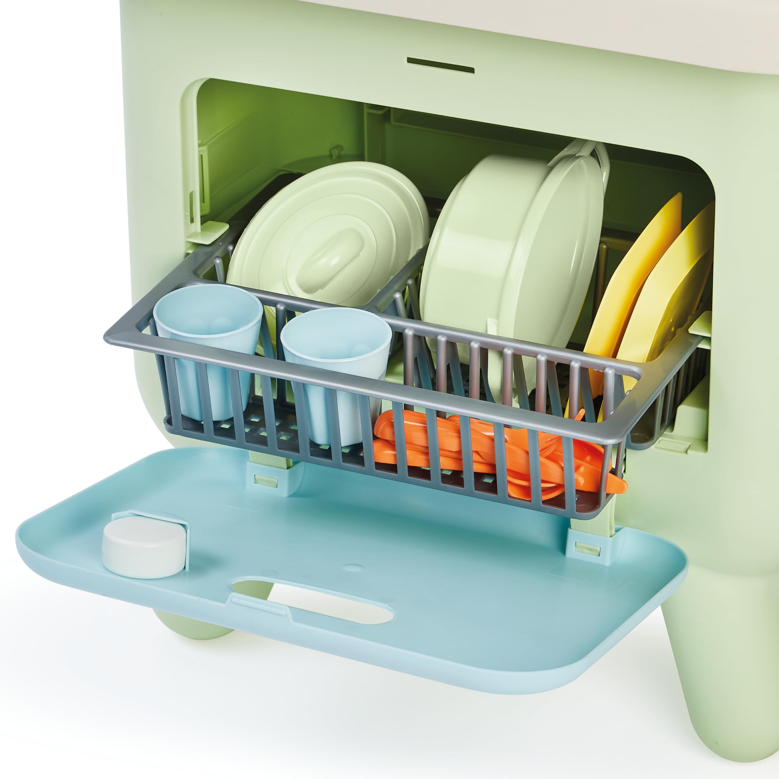 Juguetes Ecoiffier 1659 - Cocina Salvia - Fregadero + Hornear + Microondas + Lavavajillas Cesta extraíble - Juego de Cocina de imitación - A Partir de 18 Meses - Fabricado en Francia