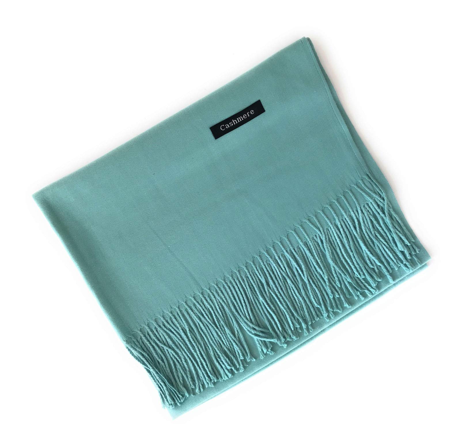 Cashmere Luxury large super soft shawl scarf TEAL - Ladies mens scarves