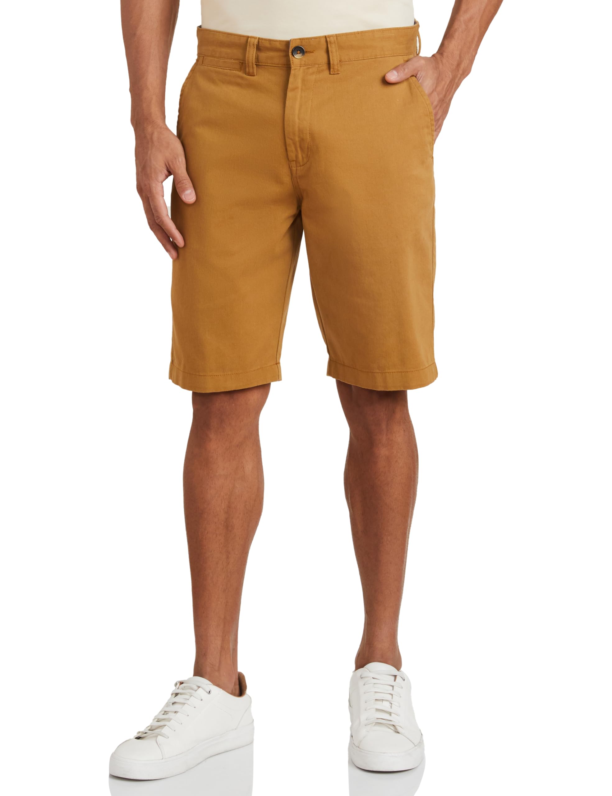 Amazon Brand - Symbol Men's Cotton Regular Fit Chino Shorts |Slant Pockets Price In India