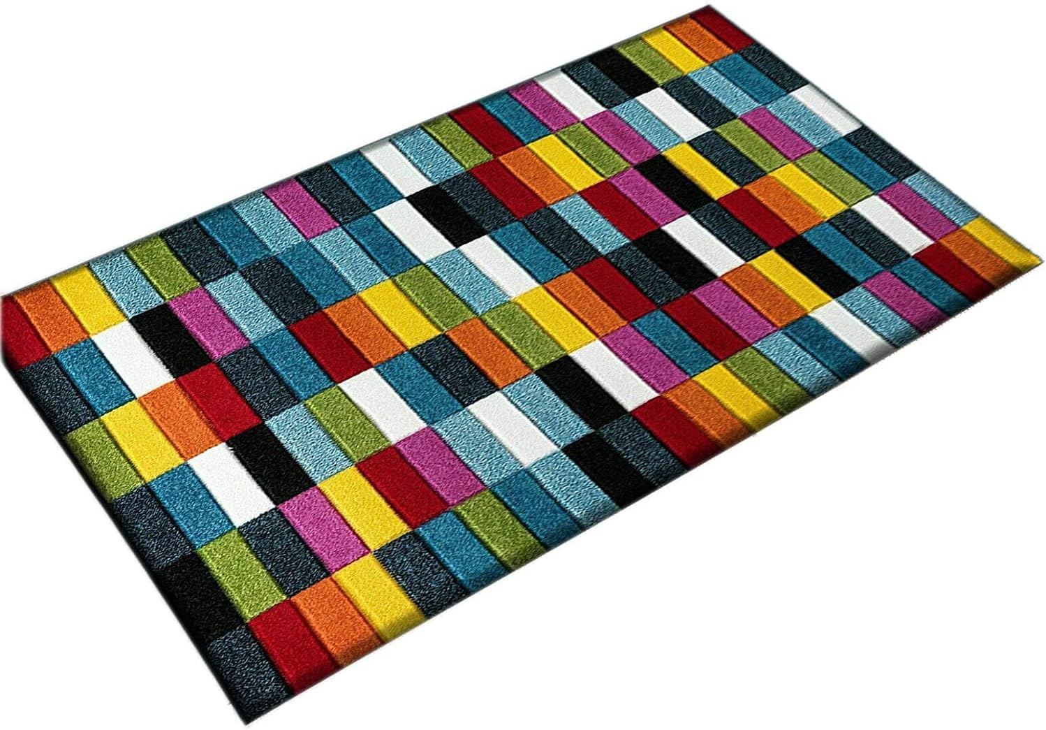 Carpet Runners Rugs for Bedroom Decor Geometric Patterned Non Slip Low