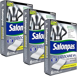 lidocaine (3 Pack) Pain Relieving Maximum Strength Gel Patch