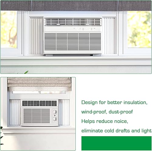 Miniatura 7 de Forestchill Panel lateral de aire acondicionado para ventana con marco, kit de cortina de relleno de acordeón de aire acondicionado para habitación,