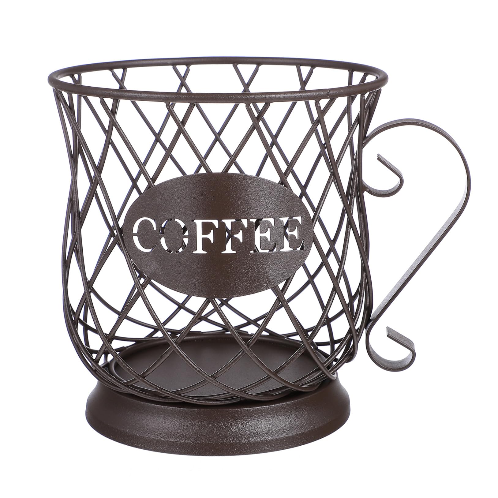 Panier porte-dosettes café en métal pour ranger les capsules encombrantes