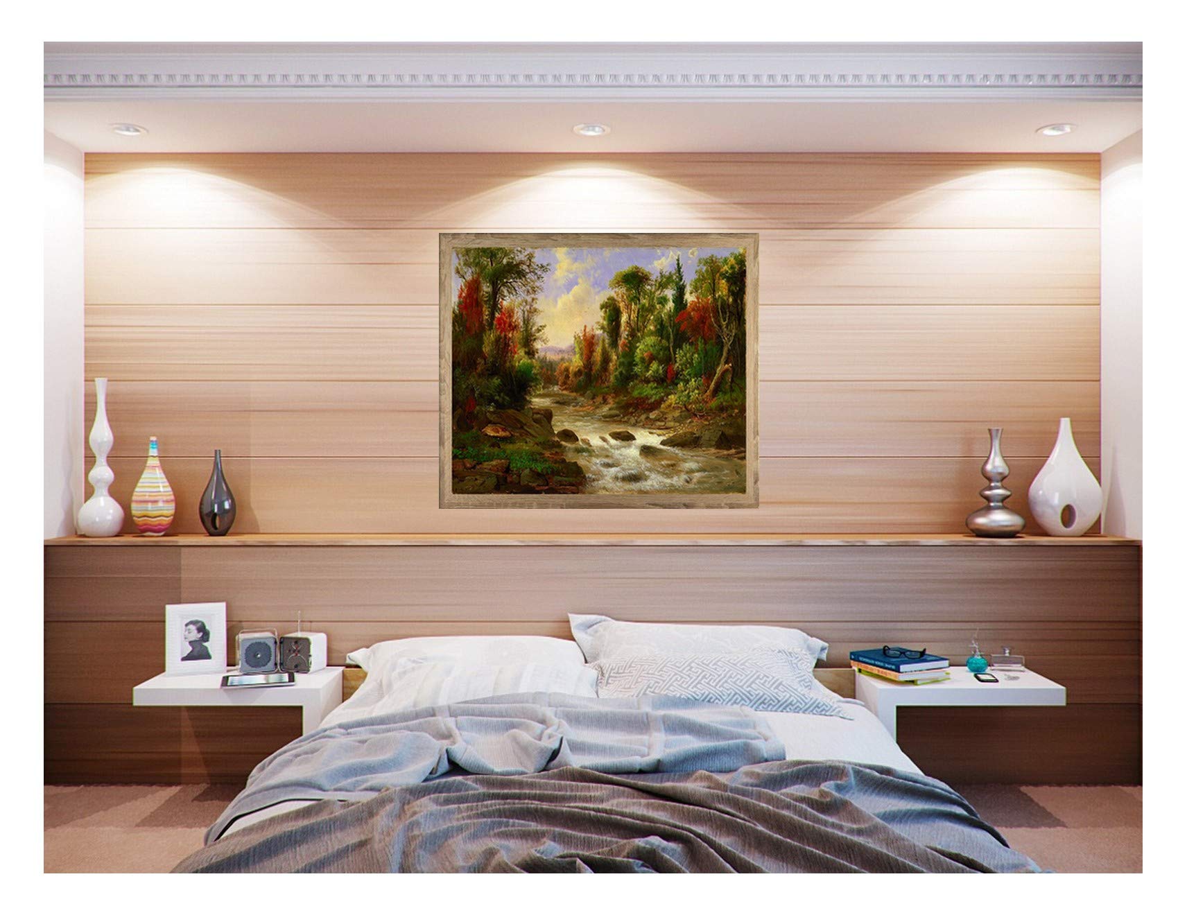 Cornice Bonanza Homedecoration In Rovere Rustico – 60x90 Cm – Vetro Acrilico 1 Mm – Scegli Il Colore - 3