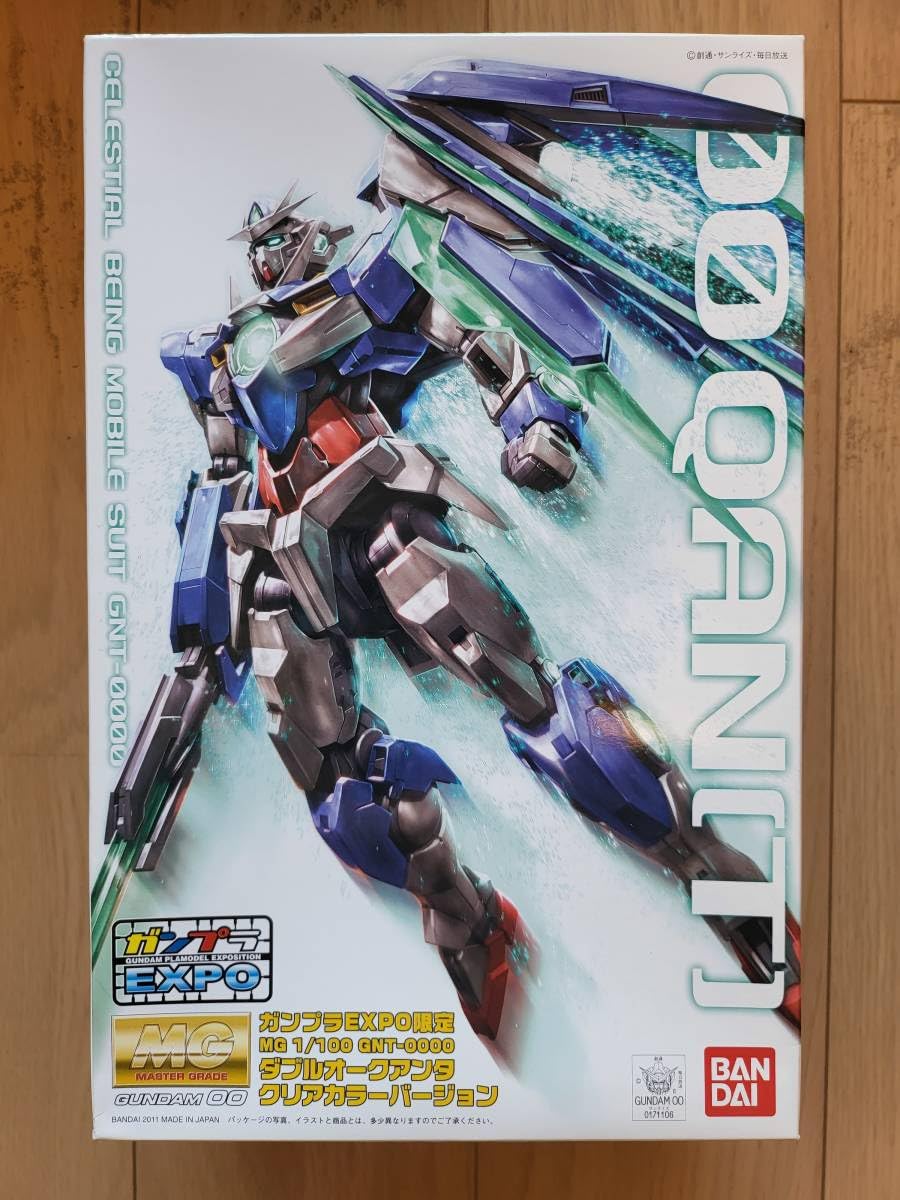 Amazon.co.jp: EXPO限定 MG 1/100 GNT-0000 ダブルオークアンタ クリア 