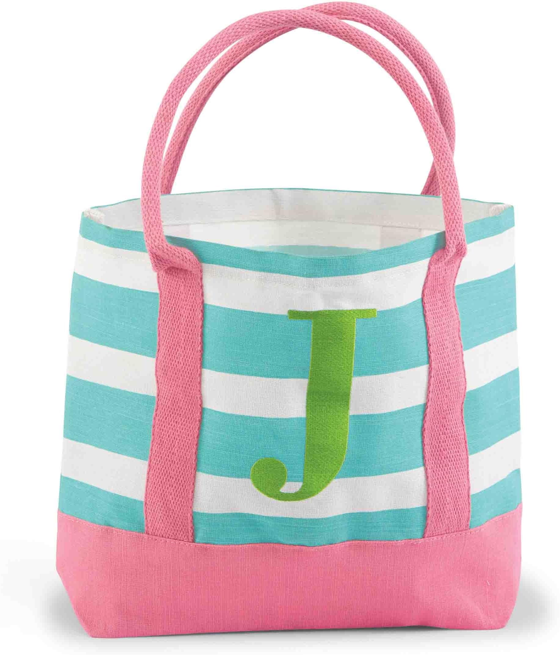 Mud Pie Juco Initial Tote, J