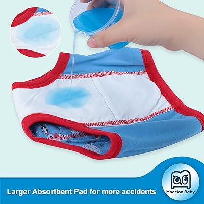 MooMoo Baby 8 Packs Potty Training Pants Cotton Absorbent Training Underwear For Toddler Boy And Girls 2t 9t Tamano 2t Color Dino&pid=ndbhzgnlnz - View #11