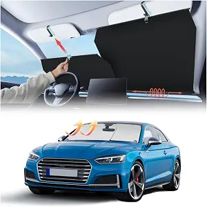2026 Auto Retractable Sun Shade for Car Windshield