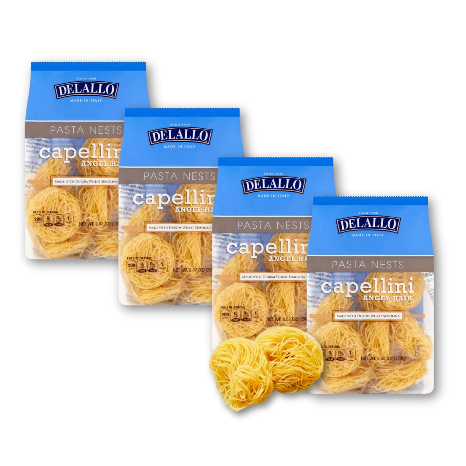Amazon.com : DeLallo Capellini Angel Hair Pasta Nests, Made in