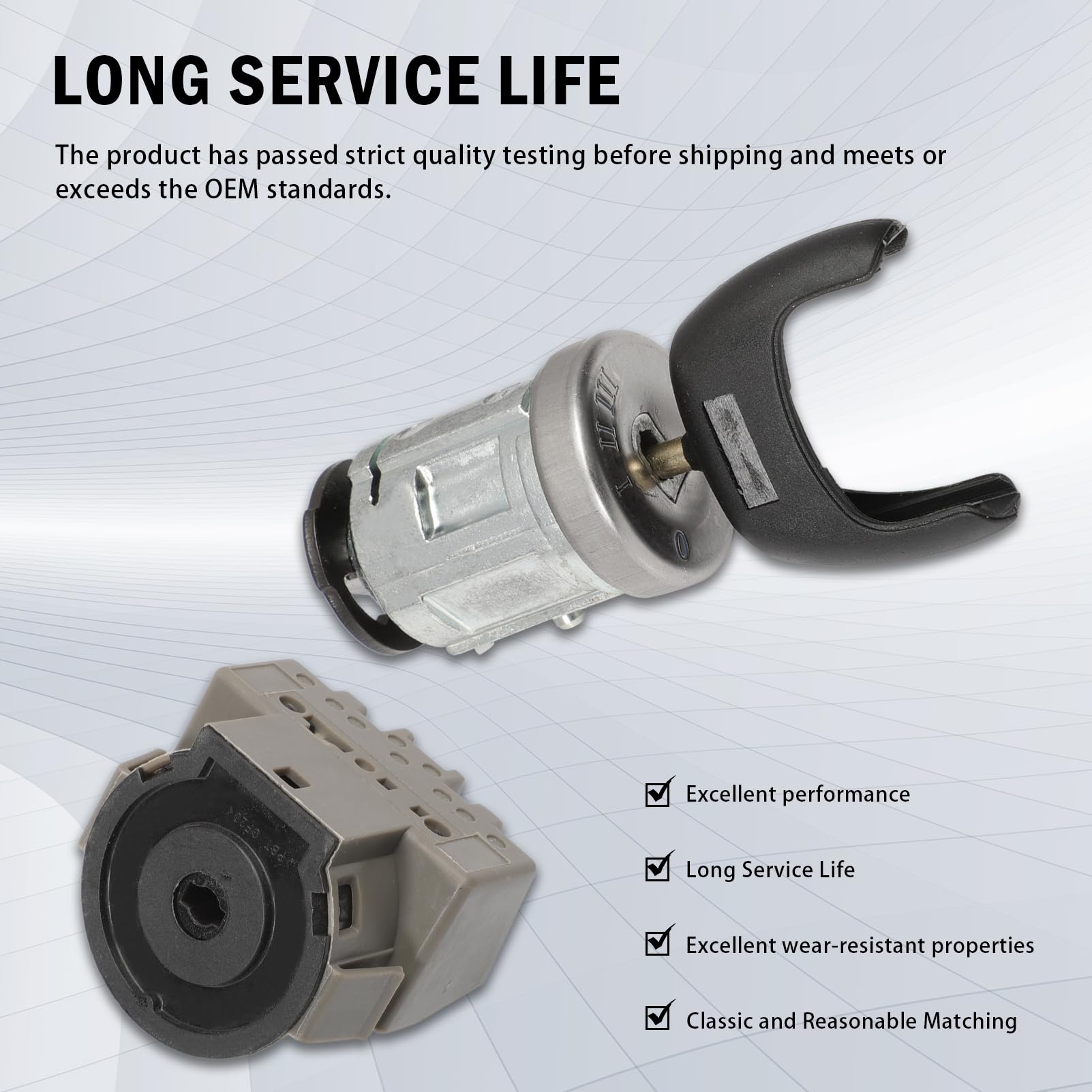 GNXfixt Contactschakelaar Barrel Lock contactslot voor Fiesta MK5 Focus MK1 Fusion Mondeo MK3 Transit Connect Transit MK6 cilinderslot met 2 sleutels GNXfixt Contactschakelaar Barrel Lock contactslot voor Fiesta MK5 Focus MK1 Fusion Mondeo MK3 Transit Connect Transit MK6 cilinderslot met 2 sleutels