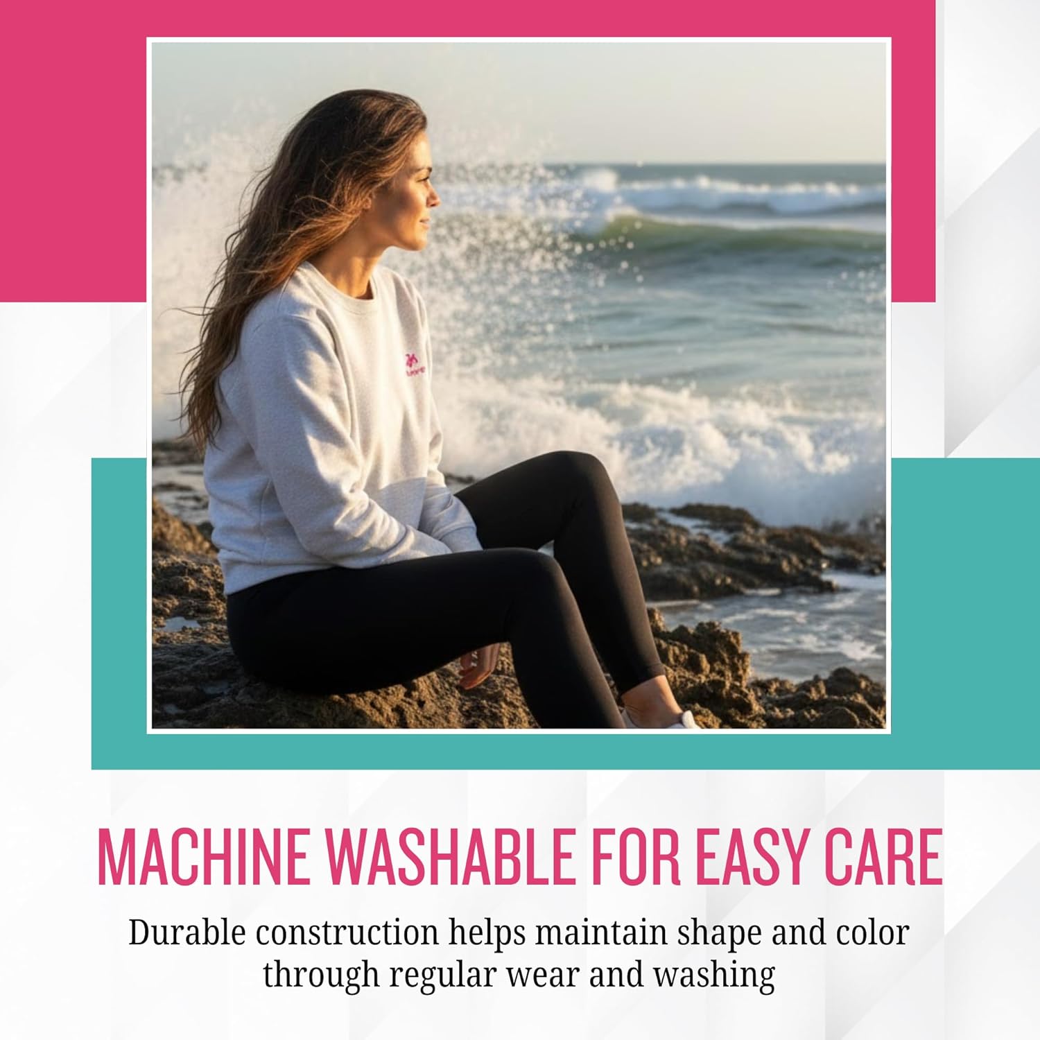 Women’s Soft Comfort Organic Cotton Sweatshirts - Crewneck Pullover for Women - Relaxed Fit Women's Crewneck - Image 5