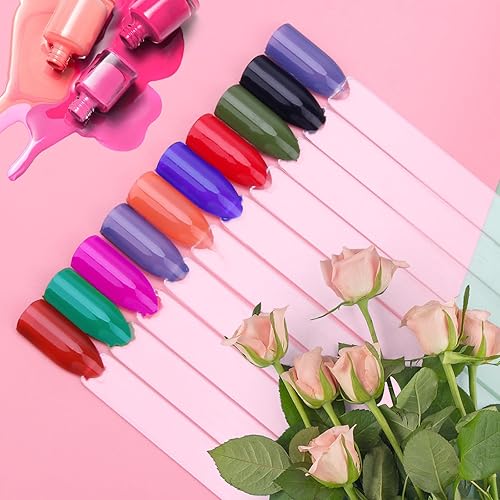 Miniatura 5 de AHIER Palitos para muestras de uñas, palitos Swatch, esmalte de uñas, en forma de abanico, puntas de arte de uñas falsas en gel para salón de