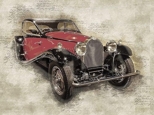 Posterazzi PDXFAS1532SMALL Bugatti II Ronald Bolokofsky Poster Print, 24 x 18, Multicolor
