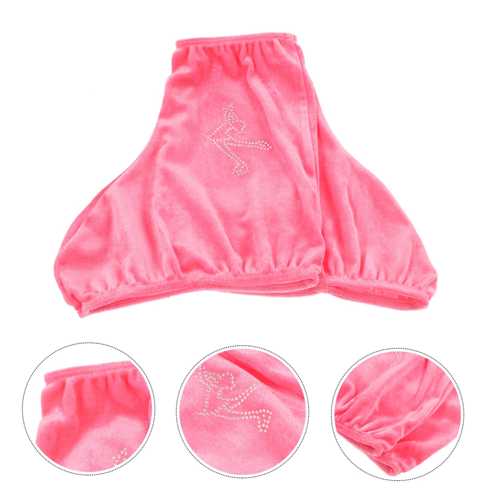 Fundas para Patines de Hielo Cubiertas Protectoras Rosa Poliéster