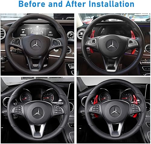 Miniatura 7 de TTCR-II Extensión de palanca de cambios de volante para Mercedes AG Class 2019-2022, CCLS 2015-2021, ESLSLC 2017-2020, GLAGLCGLES 2016-2022, GLS