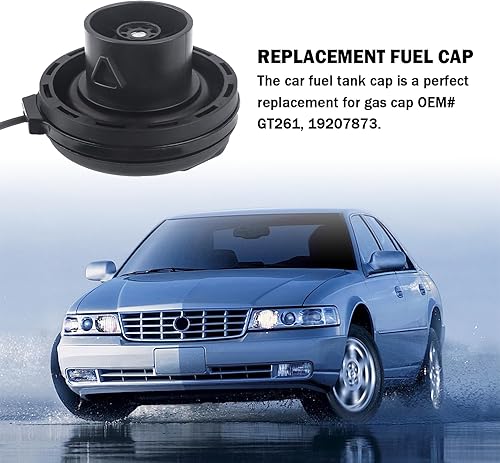 Miniatura 3 de Cubierta de tapa de gasolina para automóvil, tapa de combustible de sellado hermético compatible con Cadillac Pontiac Buick GMC Chevy, tapas de
